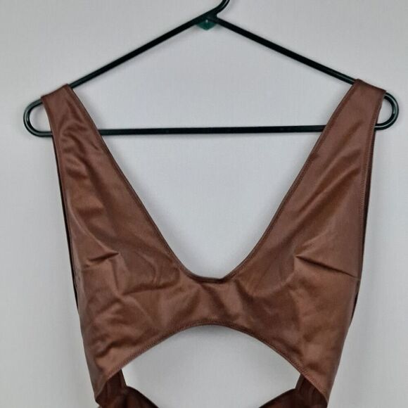 Skims ladies Cut out Wet Jersey Bodysuit NWT - Picture 2 of 8